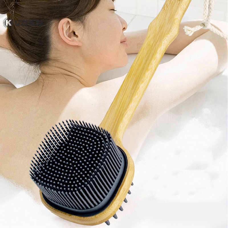 Bàn chải tắm KUZHEN bằng silicon chà lưng tẩy tế bào chết toàn thân