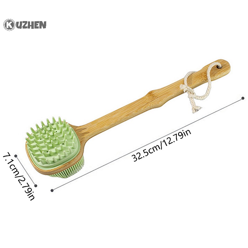 Bàn chải tắm KUZHEN bằng silicon chà lưng tẩy tế bào chết toàn thân