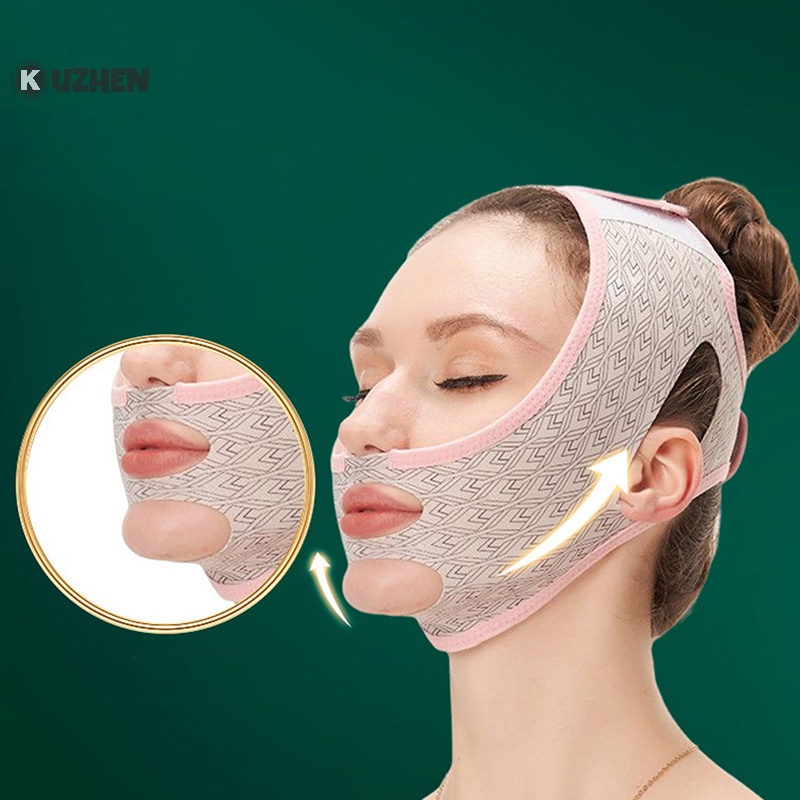 Kuzhen Dây Đai Đeo Giảm Béo Khuôn Mặt Chữ v
