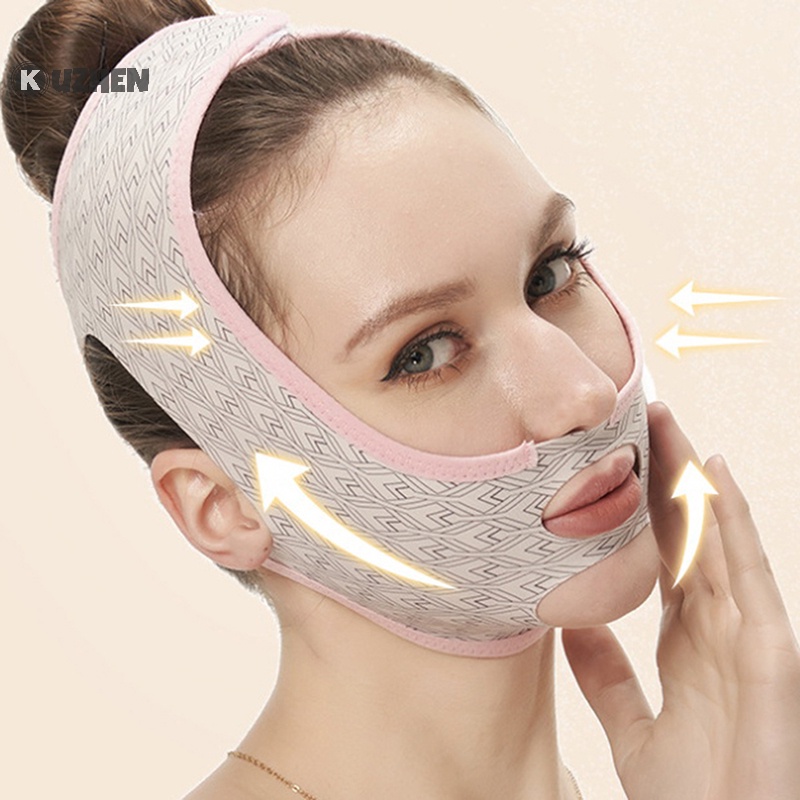 Kuzhen Dây Đai Đeo Giảm Béo Khuôn Mặt Chữ v