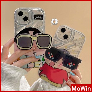 Ốp lưng iPhone 14 Pro Max Vỏ iPhone Vỏ Mềm Kính Mát Giá Đỡ Laser Gấp Giấy Giá Đỡ Điện Thoại Bảo Vệ Camera Phim Hoạt Hình Dễ Thương Trẻ Em Tương Thích Với iPhone 13 12 11 XR XS 7 8