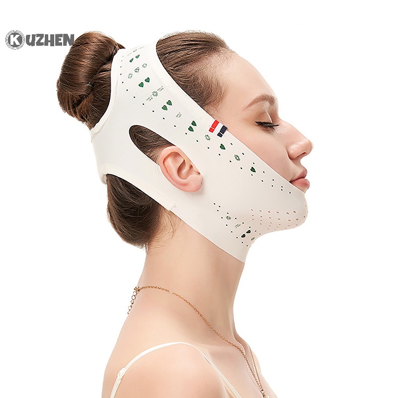 Mặt nạ ngủ KUZHEN định hình khuôn mặt chữ V hỗ trợ làm đẹp