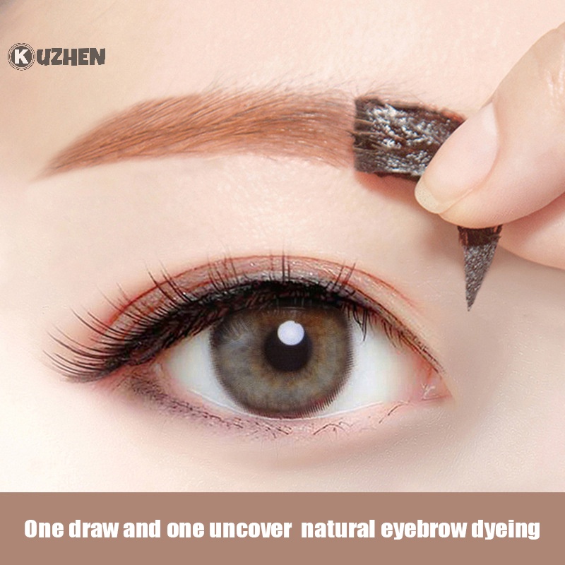 Kuzhen 1 gel Nhuộm Lông Mày Dạng Lột Chống Nước Lâu Trôi