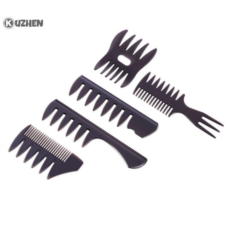 Kuzhen Lược Chải Tóc Răng Lớn Chống Tĩnh Điện Tạo Kiểu Tóc salon Làm Đẹp Cho Nam Và Nữ
