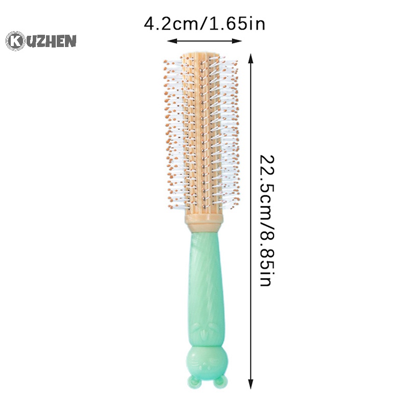 Kuzhen Lược Tròn Chải Tóc Xoăn Mát Xa Da Đầu Chuyên Nghiệp