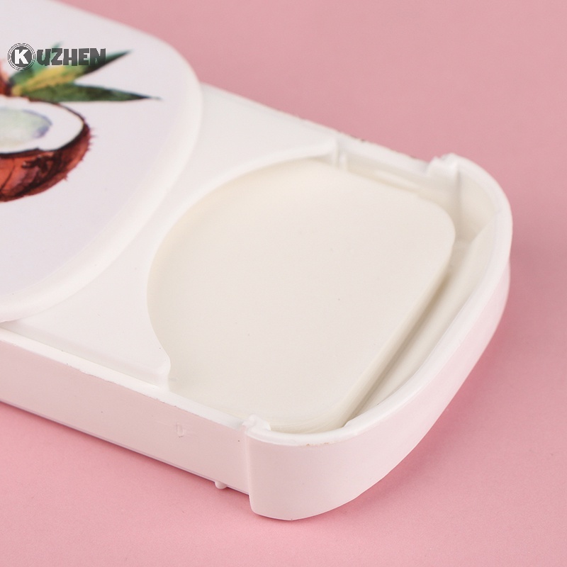 Hộp 50 Xà Phòng Giấy Hương Dâu / Dừa Làm Sạch Bàn Tay / Toàn Thân