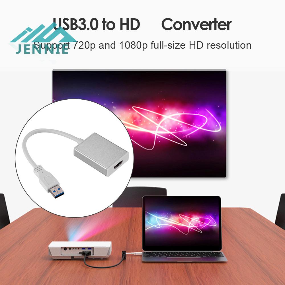 Đầu Chuyển Đổi usb Sang hdmi usb 3.0 1080p Chuyên Dụng Cho Xe Hơi jennie1.vn