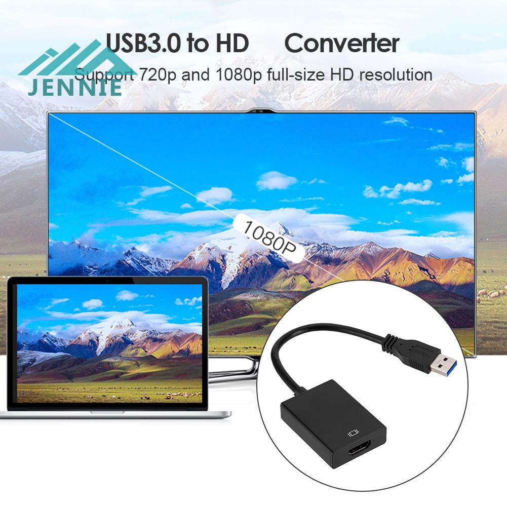 Đầu Chuyển Đổi usb Sang hdmi usb 3.0 1080p Chuyên Dụng Cho Xe Hơi jennie1.vn