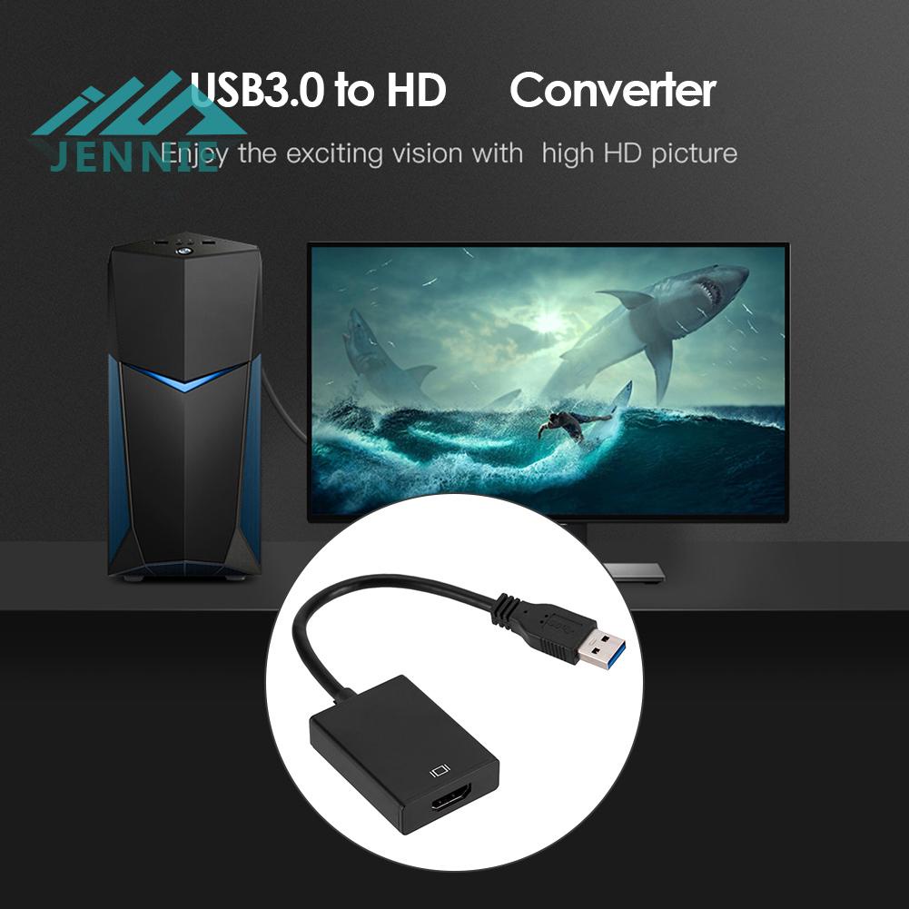 Đầu Chuyển Đổi usb Sang hdmi usb 3.0 1080p Chuyên Dụng Cho Xe Hơi jennie1.vn