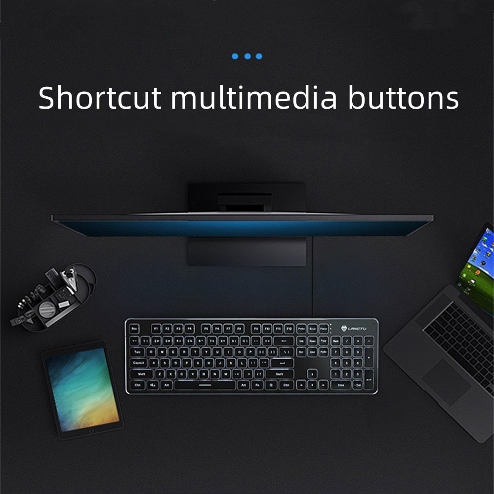 Bàn Phím Cơ Không Dây 104 Phím Chống Nước Đa Năng Dùng Cho laptop Máy Tính Bàn rgb