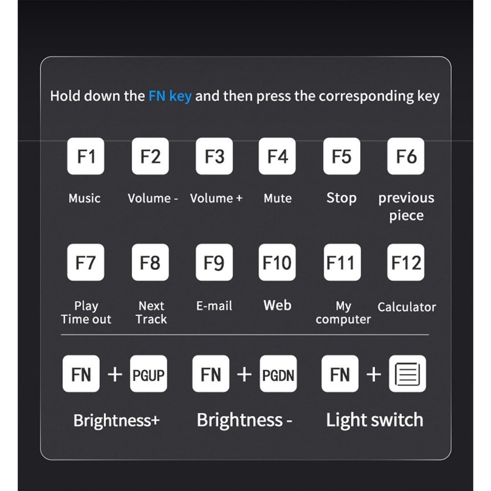 Bàn Phím Cơ Không Dây 104 Phím Chống Nước Đa Năng Dùng Cho laptop Máy Tính Bàn rgb