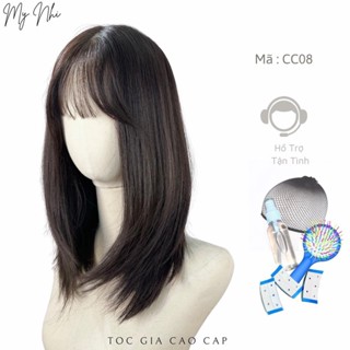  Siêu Da Đầu Nguyên Đầu Cúp Layer cc08  Mái Thưa Móc Chữ T  kèm dưỡng + lưới + lược +miếng dán  