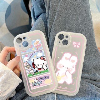 Ốp Điện Thoại Mềm Chống Rơi Hình Mèo Hello Kitty Cho iphone11 12 13 14 pro max iphone x xr xs max se iphone 7 plus 8 plus