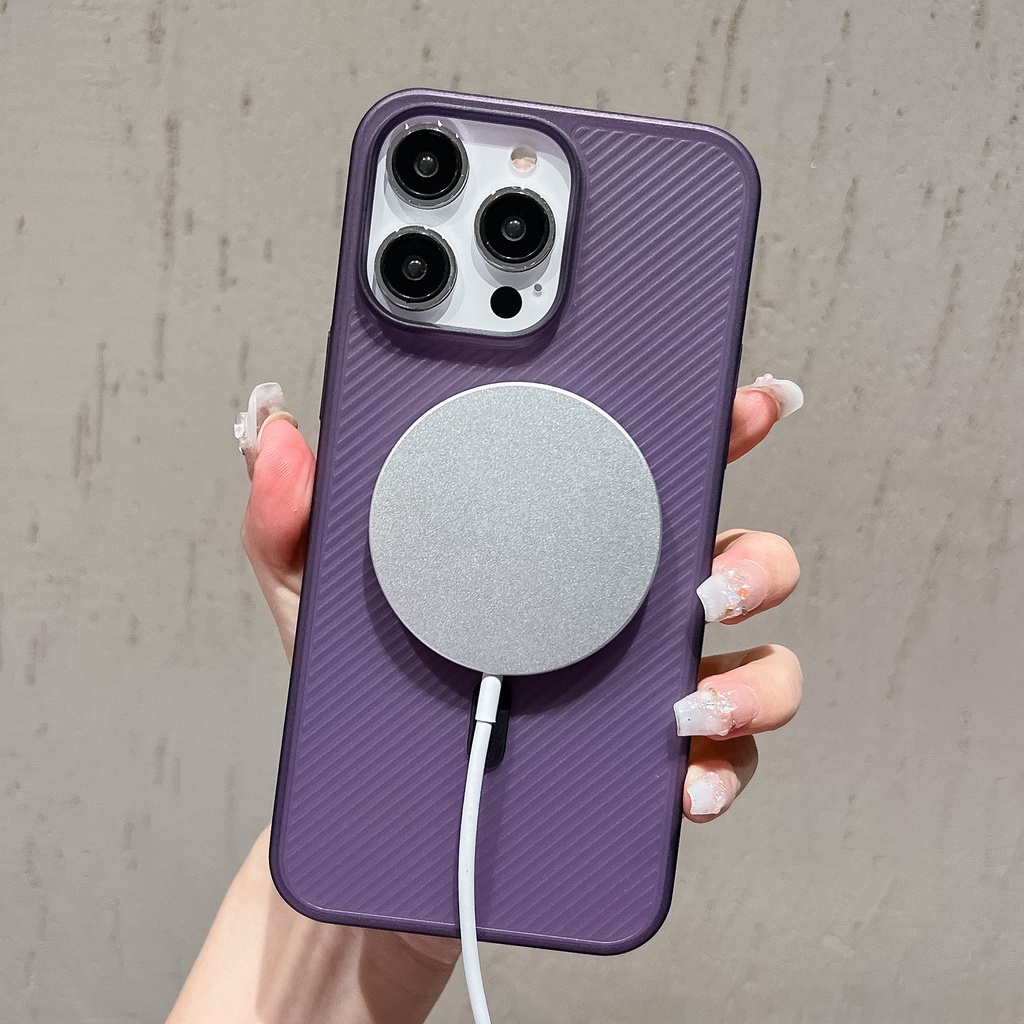 Ốp Lưng Trong Nhám Viền Màu Cho Điện Thoại iphone 14 13 pro max