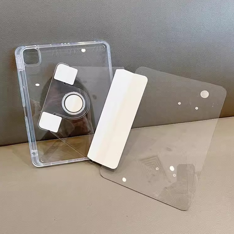 Bao Da Máy Tính Bảng acrylic Trong Suốt Xoay Được Cho ipad pro 12.9 2022 2021 2020 2018 pro 11 pro 10.5 9.7 9th 8th 7th 10.2 10th 10.9 mini 6 2021
