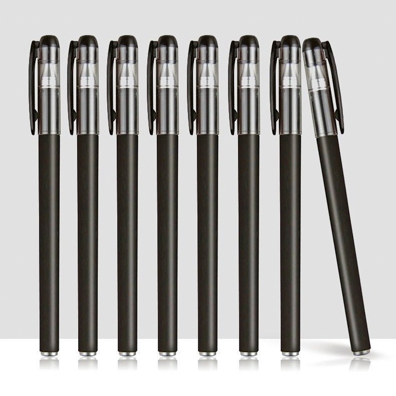 Combo 20 bút gel nét 0.5mm ngòi kim mực đen B88, mực nhanh khô nắp trong suốt bút viết nhẹ tay Vpp Tuệ Minh