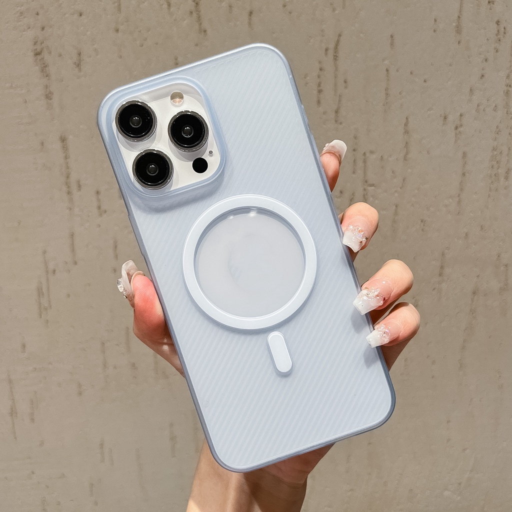 Ốp Lưng Trong Nhám Viền Màu Cho Điện Thoại iphone 14 13 pro max