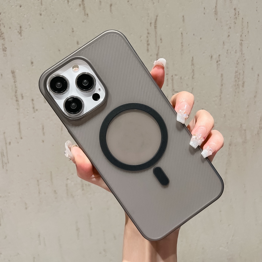 Ốp Lưng Trong Nhám Viền Màu Cho Điện Thoại iphone 14 13 pro max