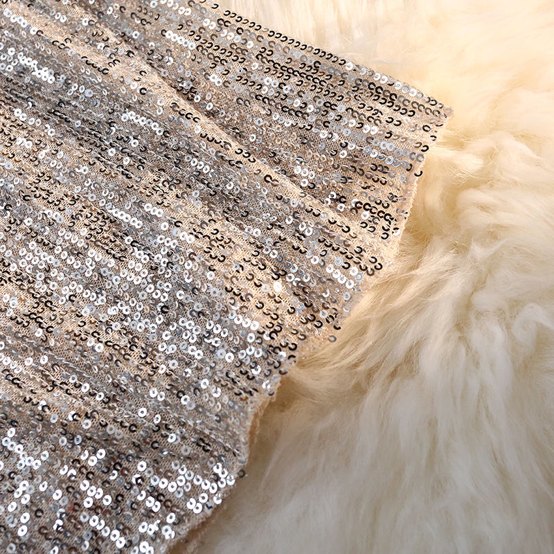 Chân Váy Chữ a Lưng Cao Đính Kim Sa Lấp Lánh Phong Cách Thời Trang Mới 2023