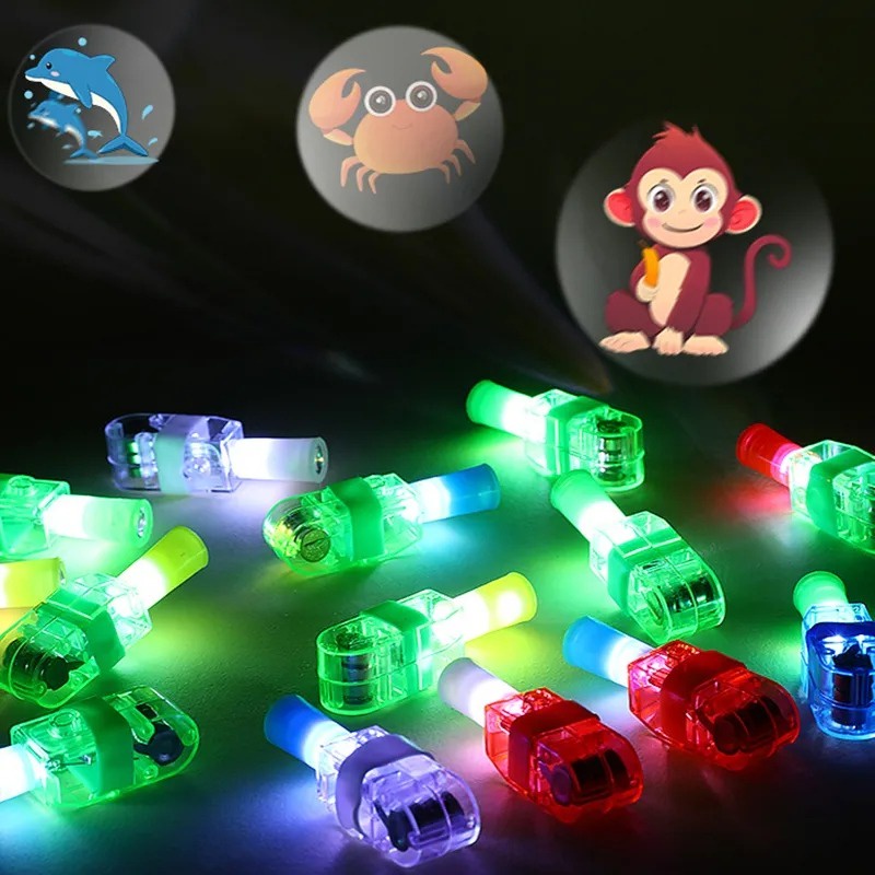 Mới Lạ Đèn Chiếu laser Đeo Ngón Tay Hình Động Vật Hoạt Hình Sáng Tạo Dễ Thương Vui Nhộn Cho Trẻ Em / Đồ Chơi Tương Tác Trẻ Em / Đèn Chiếu Tia laser