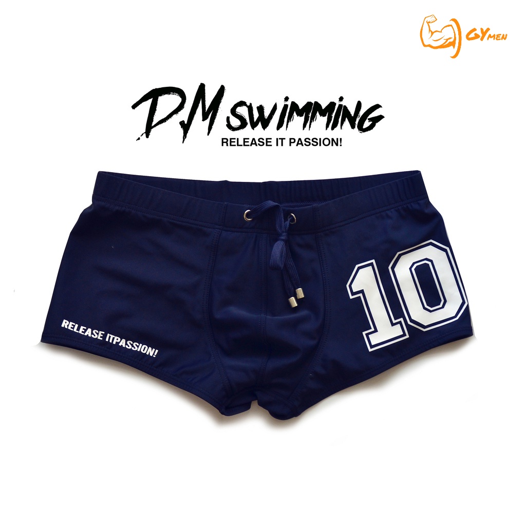 D.m Quần Bơi nam boxer Lưng Thấp In Chữ Gợi Cảm Cho Nam