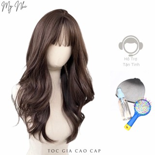Tóc Giả Nữ Nguyên Đầu Xoăn Sóng Lơi MN01 (kèm dưỡng + lược + lưới)