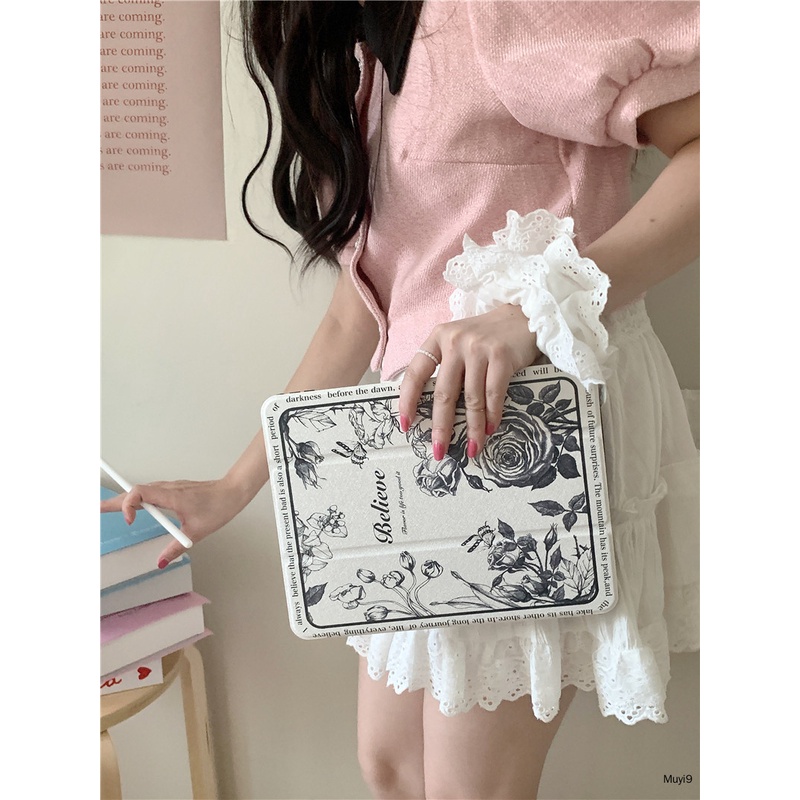 Bao Da Máy Tính Bảng In Hình Hoa Bướm Cổ Điển Cho ipad 10.2 ipad 10 10.9 Mini 6 ipad 9.7 Air 5 Pro 11 / ipad 12.9 ipad Gen 9 Ốp