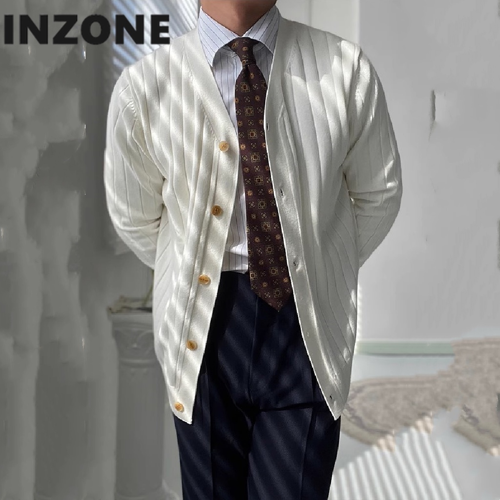 Áo Len Đan Len Cổ Chữ v Dáng Dài Thời Trang Cho Nam