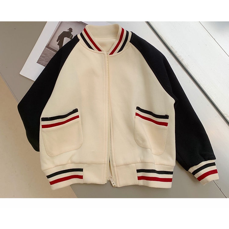 Áo Khoác Bóng Chày Phong Cách Hàn Quốc Thời Trang Mùa Thu Mới Cho Bé Gái