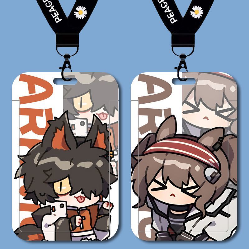 Arknights q version eyjafjalla > Bao Đựng Thẻ Học Sinh / Thẻ Xe Buýt / Thẻ Truy Cập / Làm Việc Mầm Non / id Có Dây Đeo