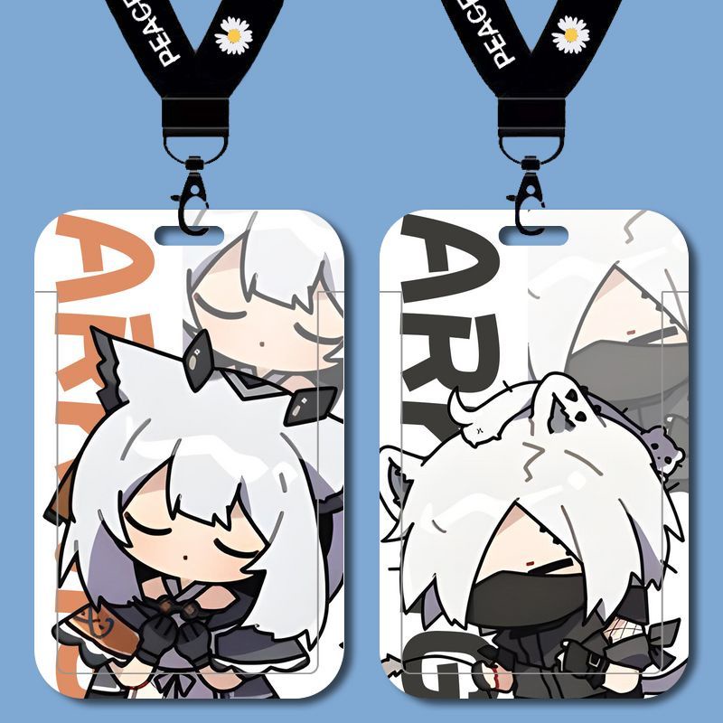 Arknights q version eyjafjalla > Bao Đựng Thẻ Học Sinh / Thẻ Xe Buýt / Thẻ Truy Cập / Làm Việc Mầm Non / id Có Dây Đeo
