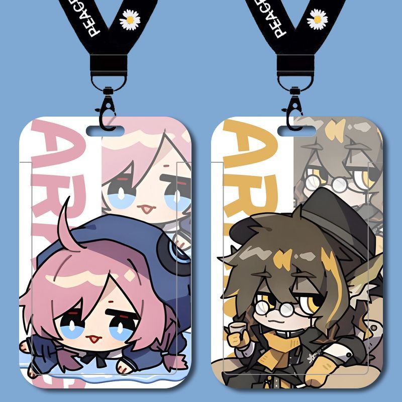 Arknights q version eyjafjalla > Bao Đựng Thẻ Học Sinh / Thẻ Xe Buýt / Thẻ Truy Cập / Làm Việc Mầm Non / id Có Dây Đeo
