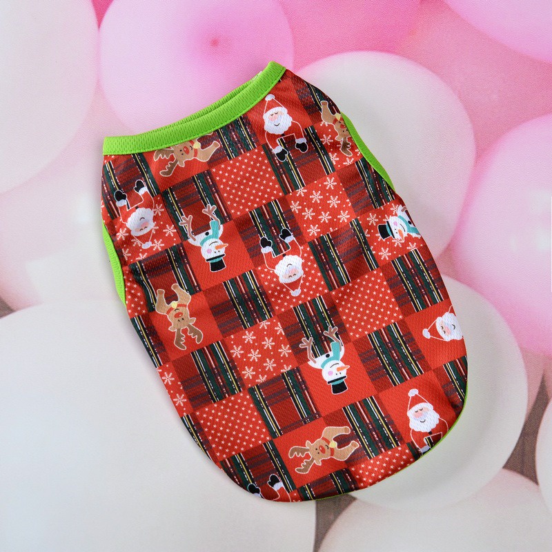 Áo Khoác Giữ Ấm Nhanh Khô Họa Tiết Hoạt Hình Phong Cách Giáng Sinh Cho Thú Cưng