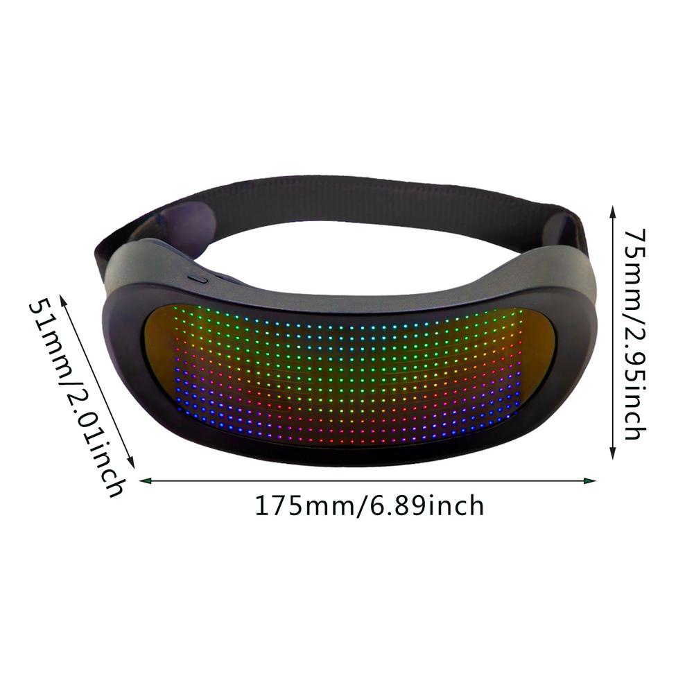 Mắt Kính Có Đèn led Phát Sáng Kết Nối bluetooth Độc Đáo