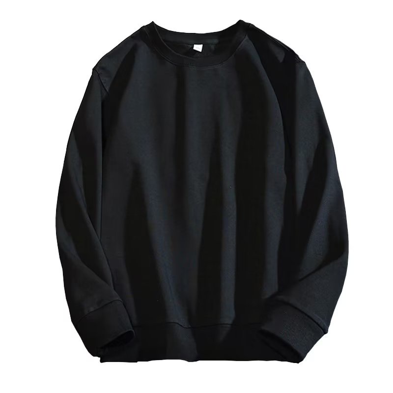 Áo sweater Tay Dài Cổ Tròn Dáng Rộng Màu Trơn Thời Trang Thu Đông Cho Nam Và Nữ