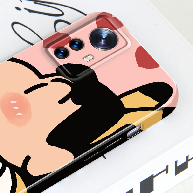 Ôp Điện Thoại Vuông In Hình Cậu Bé Bút Chì shin Cho xiaomi 12 x pro s mi 10 pro 11 9 redmi note 11t plus poco f4 x4 gt x3 nfc Ốp