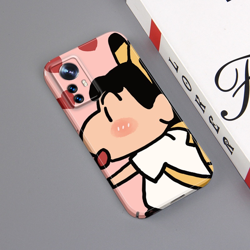 Ôp Điện Thoại Vuông In Hình Cậu Bé Bút Chì shin Cho xiaomi 12 x pro s mi 10 pro 11 9 redmi note 11t plus poco f4 x4 gt x3 nfc Ốp