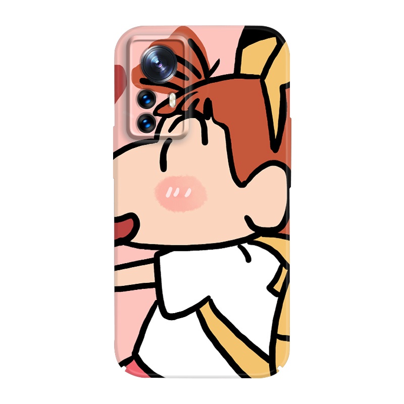 Ôp Điện Thoại Vuông In Hình Cậu Bé Bút Chì shin Cho xiaomi 12 x pro s mi 10 pro 11 9 redmi note 11t plus poco f4 x4 gt x3 nfc Ốp