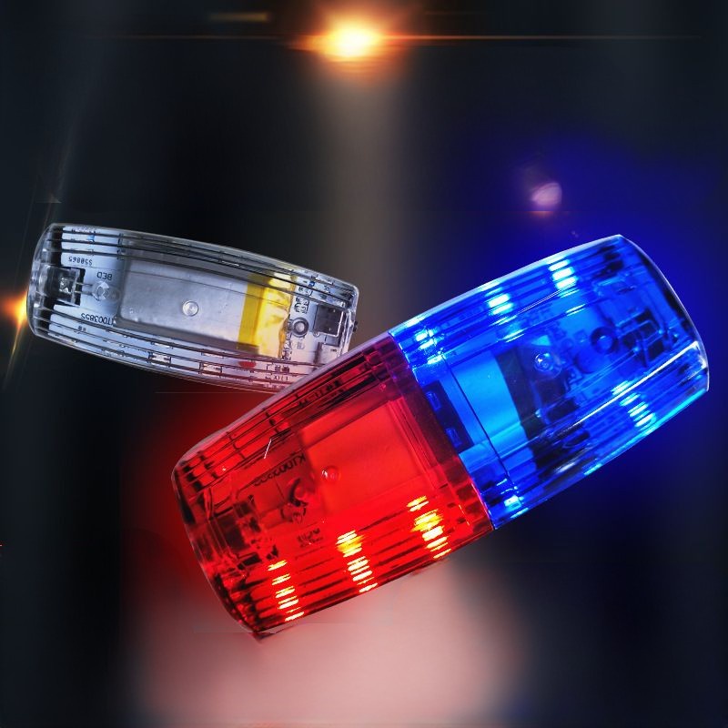 Đèn Led Đa Năng Màu Xanh Đỏ Clip Nhấp Nháy Cảnh Báo An Toàn Đeo Vai Đèn Cảnh Sát Chất Lượng Cao Xe Máy USB Sạc Xe Đạp Đuôi Hoa