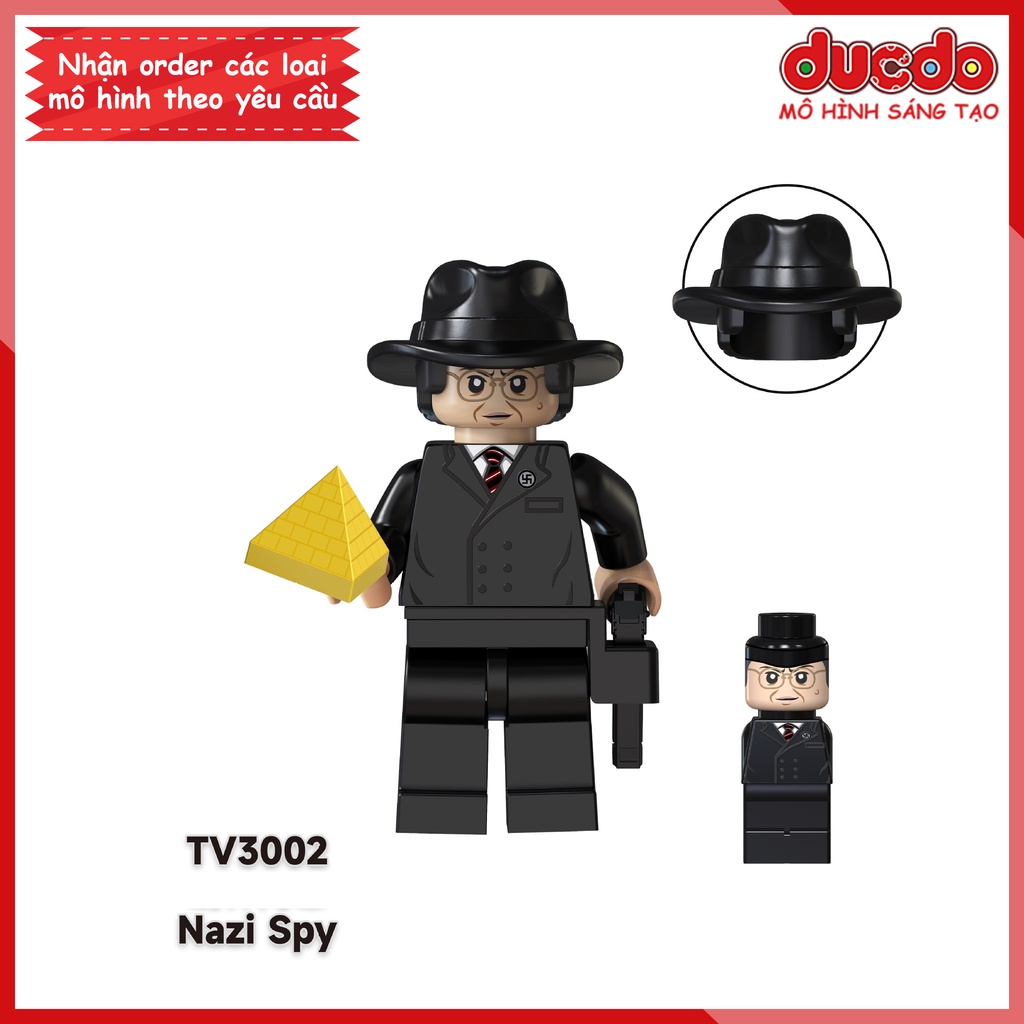 Minifigures nhân vật thợ săn kho báu Indiana Jones - Đồ chơi Lắp ghép Xếp hình Mini TV6301