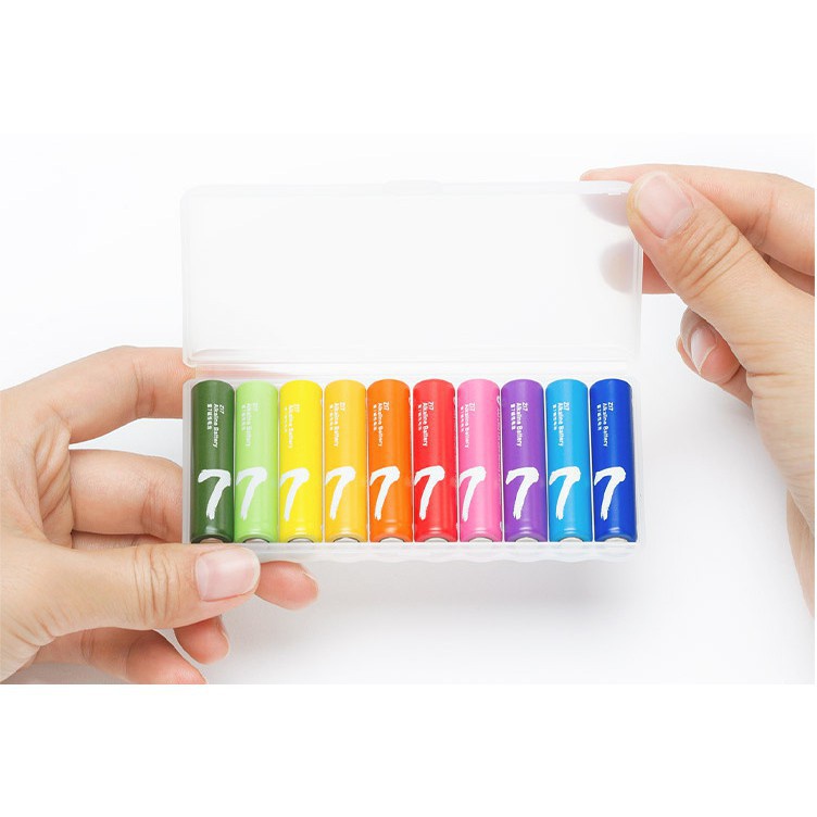 Pin Xiaomi ZMI Rainbow 5 AA và 7 AAA vỉ 10 viên - Pin AA/AAA Xiaomi Rainbow Alkaline dung lượng cao