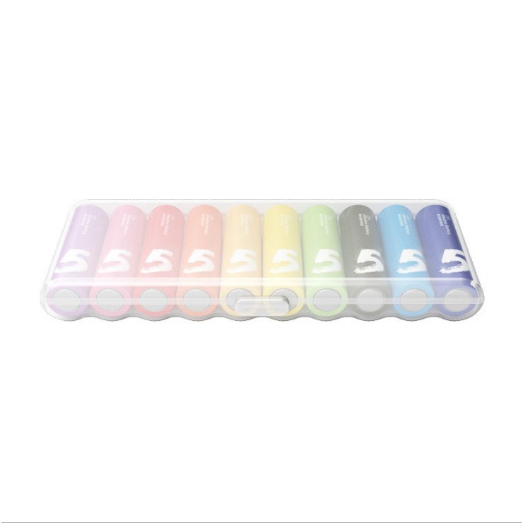 Pin Xiaomi ZMI Rainbow 5 AA và 7 AAA vỉ 10 viên - Pin AA/AAA Xiaomi Rainbow Alkaline dung lượng cao