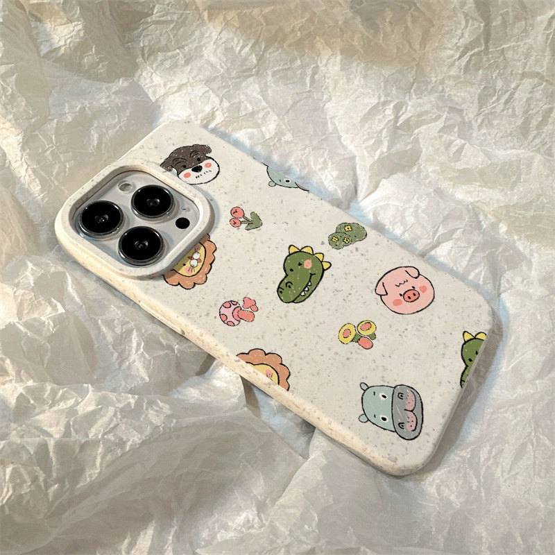 Ốp Điện Thoại Lúa Mì Hình Hà Mã / Sư Tử / Cá Sấu Cho iphone14promax / 13 / 12 / 11 / xr / xs / x / xsmax/XM-1