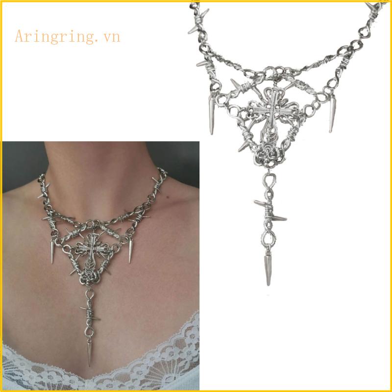 Arin Vòng Cổ choker Mặt Thánh Giá Phong Cách hip hop unisex