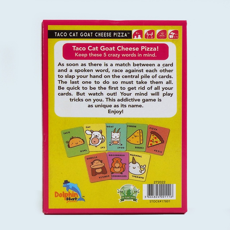 Taco Cat Goat Cheese Pizza Card Game