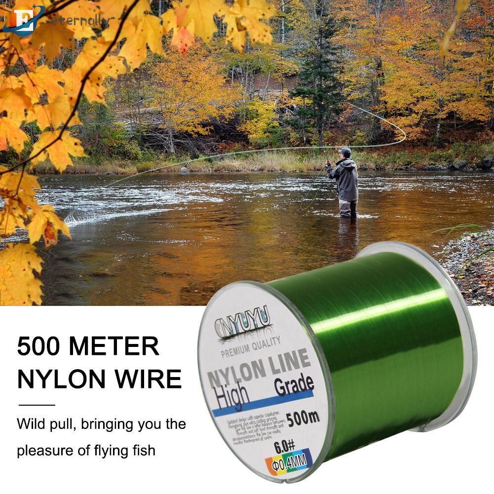 Cuộn Dây Câu Cá 500m Đường Kính 18-90lb Bằng nylon Chống Mài Mòn