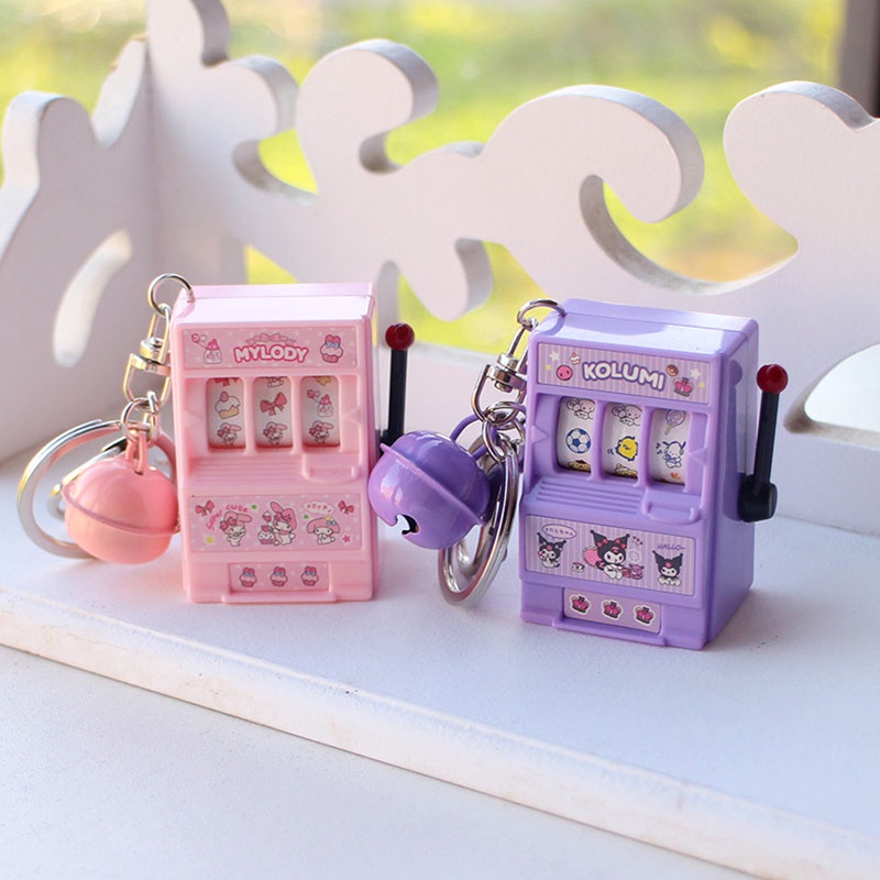 Kawaii sanrio casino melody cinnamoroll kuromi Móc Khóa Máy Chơi game Cầm Tay mini Dễ Thương