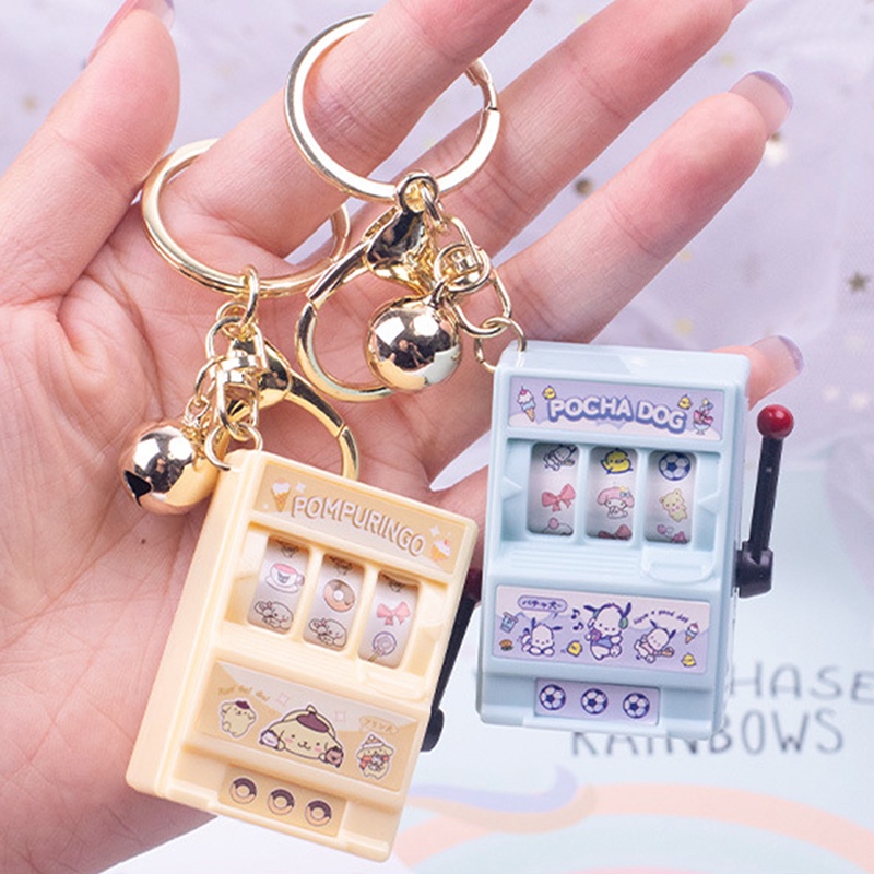 Kawaii sanrio casino melody cinnamoroll kuromi Móc Khóa Máy Chơi game Cầm Tay mini Dễ Thương