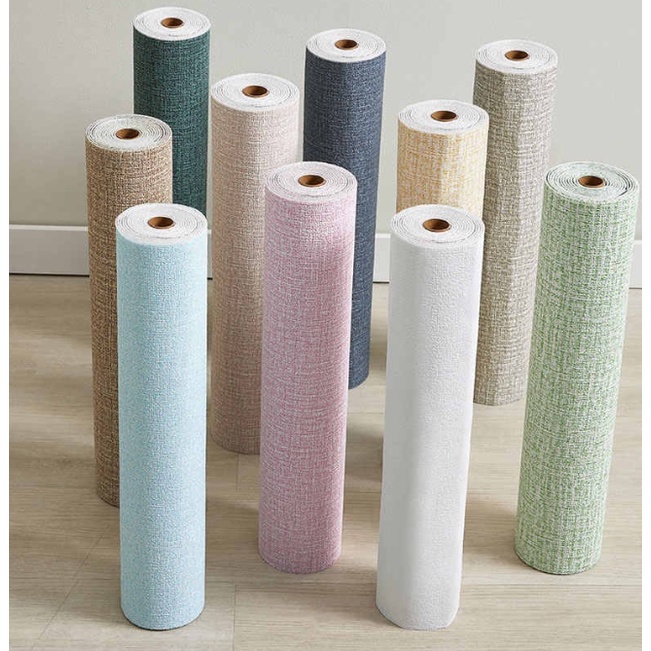 1 Mét Giấy Dán Tường Xốp Tông MỘT MÀU Tráng Nhôm Cách Nhiệt Chống Nóng Khổ Rộng 50cm