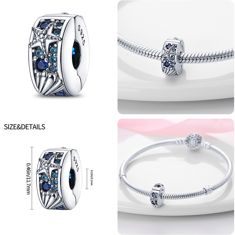 PANDORA Hạt Charm Hình Rùa Biển 100% Bạc 925 Dùng Làm Trang Sức